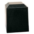 Medm Taylor Urns 160BK Cultured Granite Cremation Electra Adult Urn; Black 160BK